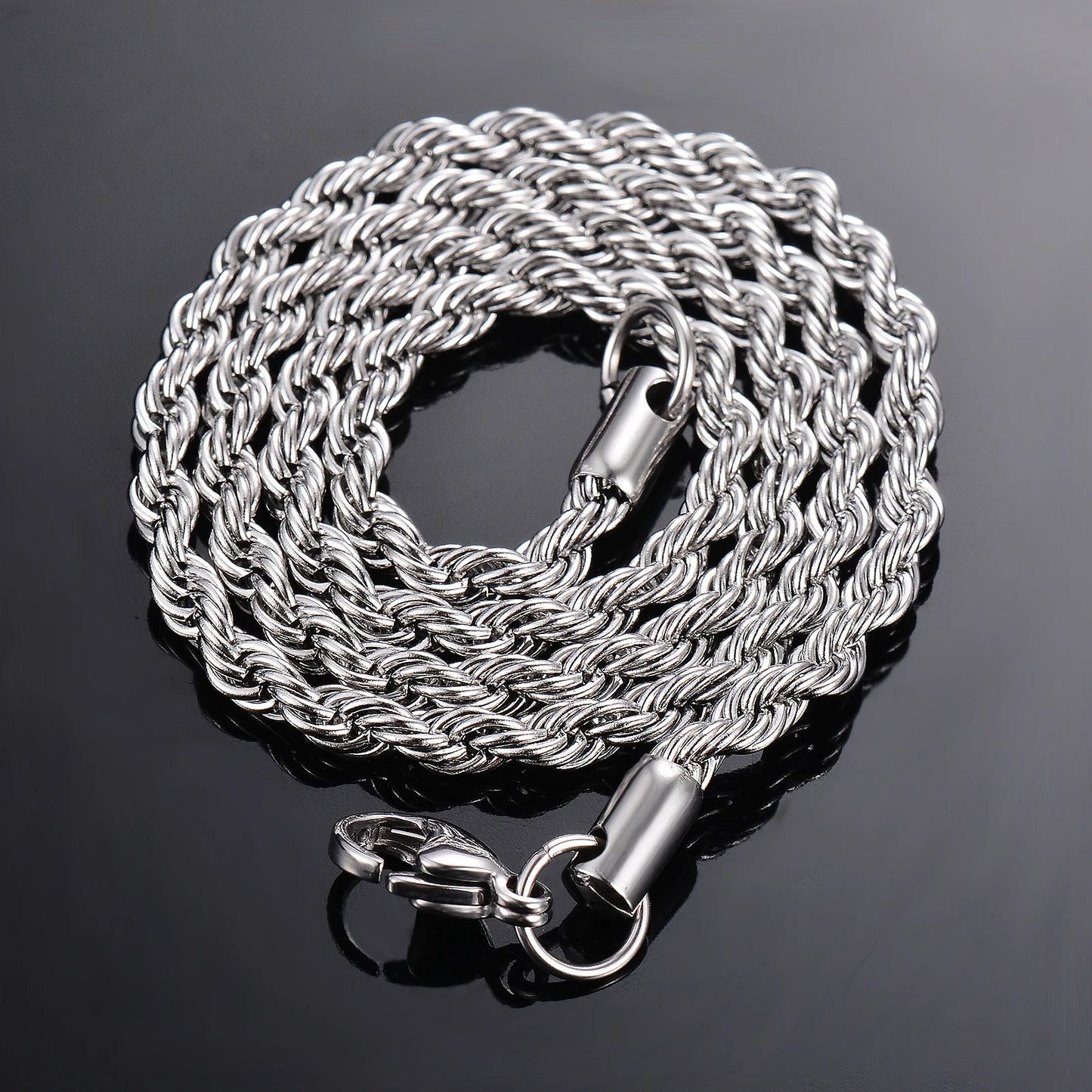 Lux Steel Rope Chain Necklace For Men