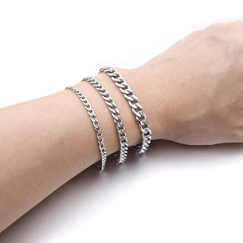 Men's Cuban Chain Bracelet - Stainless Steel