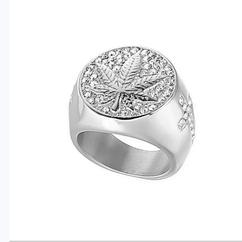 Men’s Domineering Eagle Ring - Punk Style, Zinc Alloy