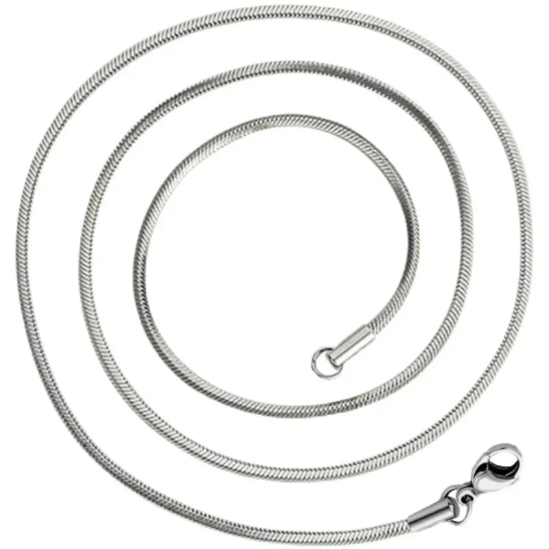 925 Sterling Silver Snake Chain Necklace For Men