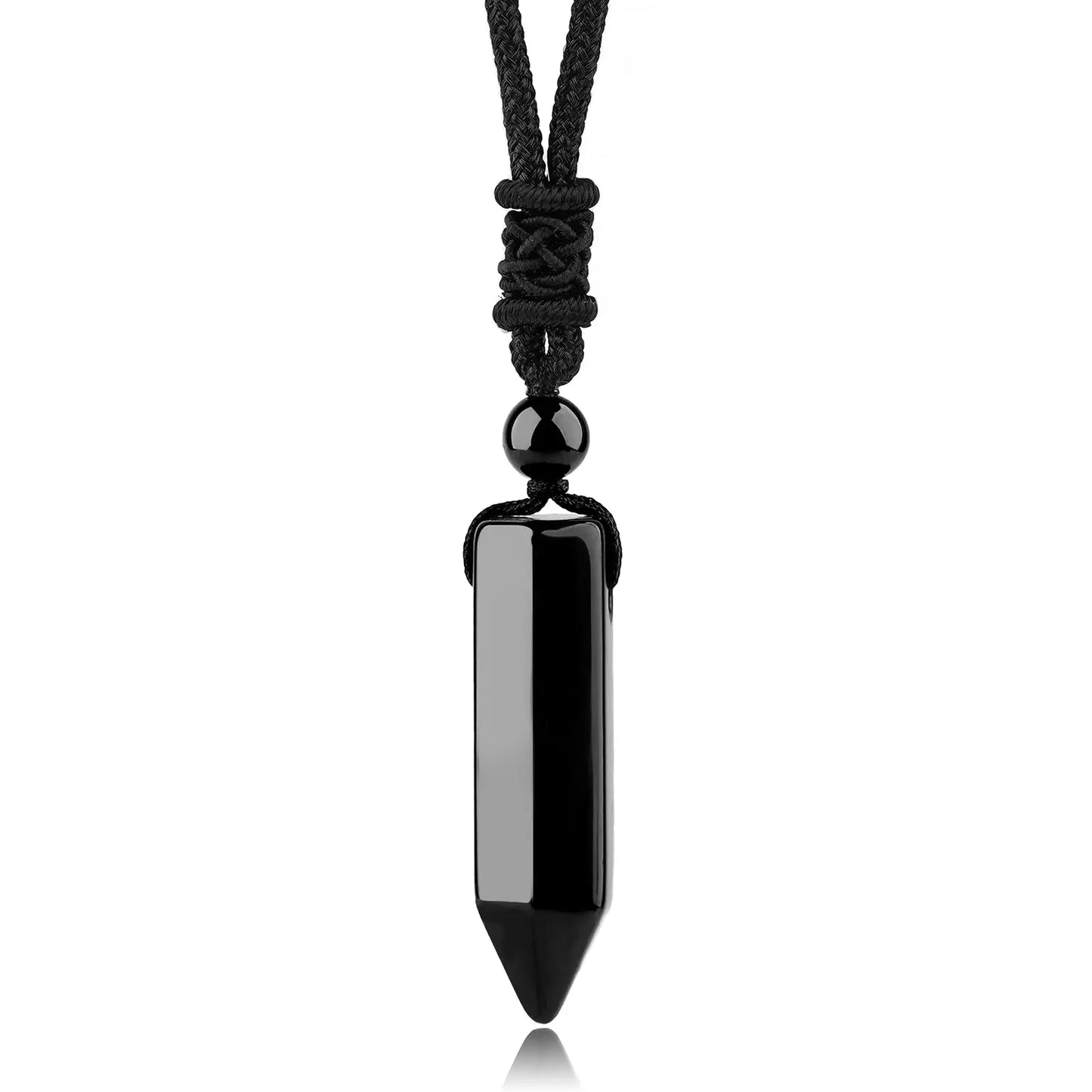 Natural Stone Wolf Tooth Pendant Necklace For Men