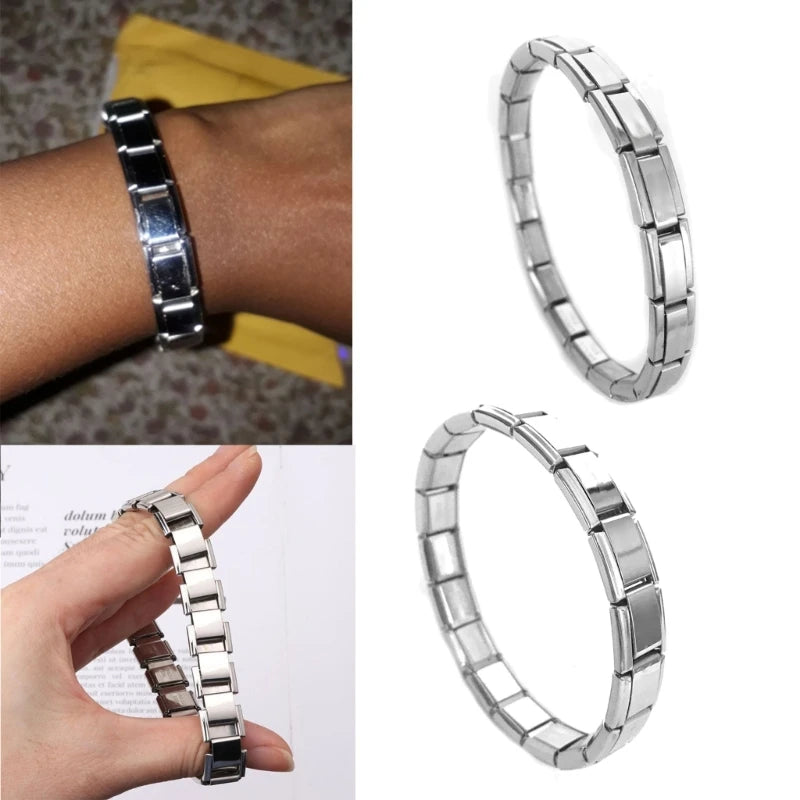 Italian Modular Link Charm Bracelet For Men