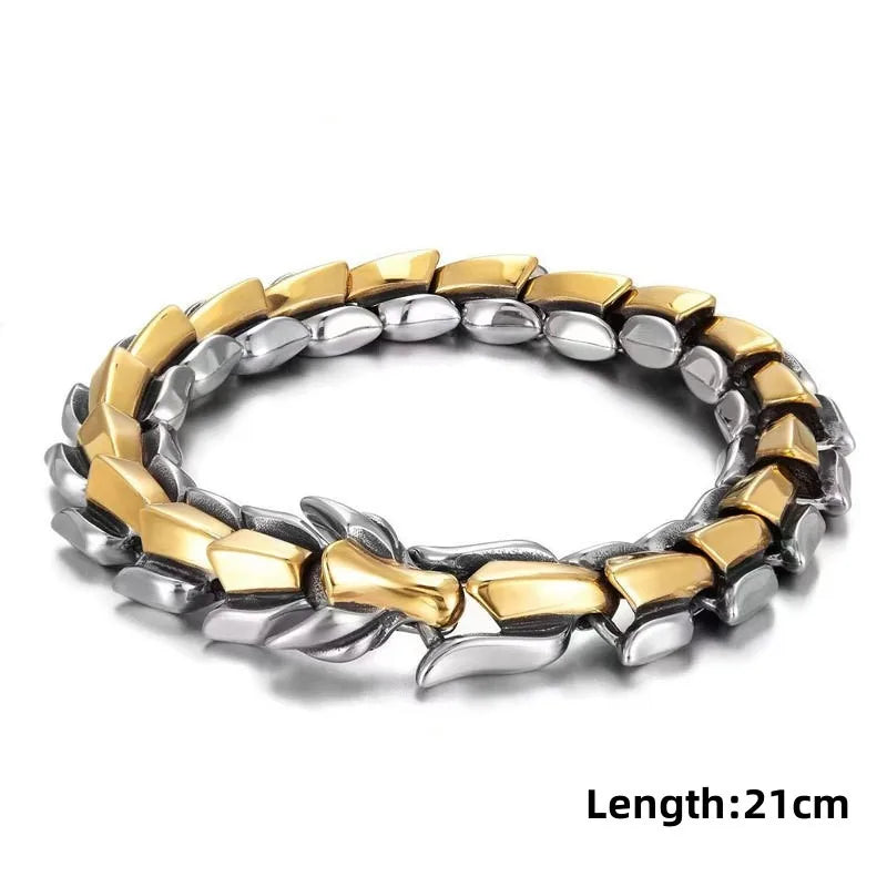 Men's Twisted Stainless Steel Cuff Bracelet - Elegant Silver Plated Fashion Jewelry